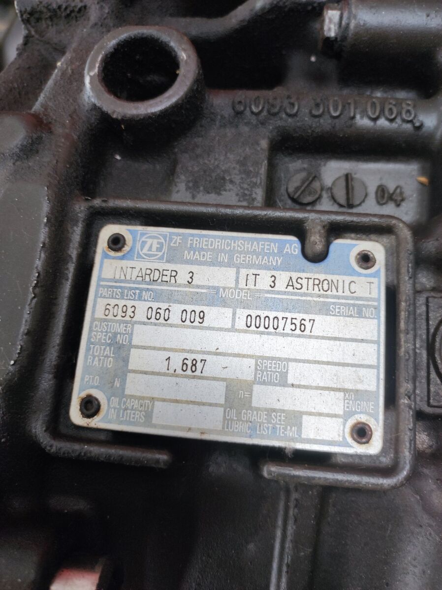 retarder ZF INTARDER 3 per camion Total RATIO 1,687