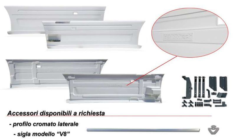 spoiler SCANIA R Serie Sideskirts / Fairings E3 E4 E5 E6 per camion SCANIA R Series 2004-2016